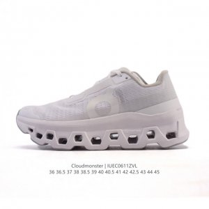 公司级 On昂跑 Cloudmonster跑鞋 厚底增高老爹运动鞋 怪兽鞋，整体外观设计非常有意思。中底搭载比以往体积更大的Cloudtec专利鞋底科技以带来更