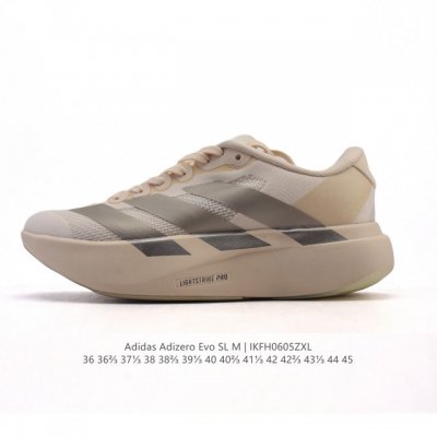 阿迪达斯 Adidas Adizero Evo Sl 运动舒适防滑耐磨 低帮跑步鞋 阿迪达斯革新力作 破纪录轻跑鞋 Adizero Adios Pro Evo