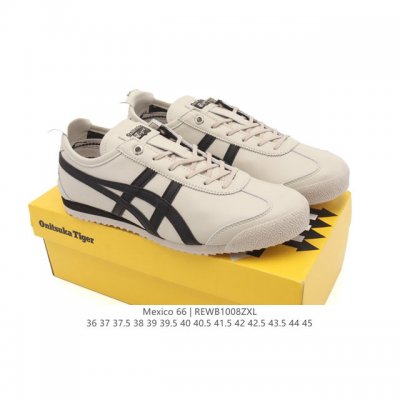 真标 Asics 亚瑟士 男女鞋 配足弓鞋垫 日产经典老牌-鬼塚虎 Onitsuka Tiger Mexico 66经典墨西哥系列复古经典百搭板鞋休闲运动鞋慢跑