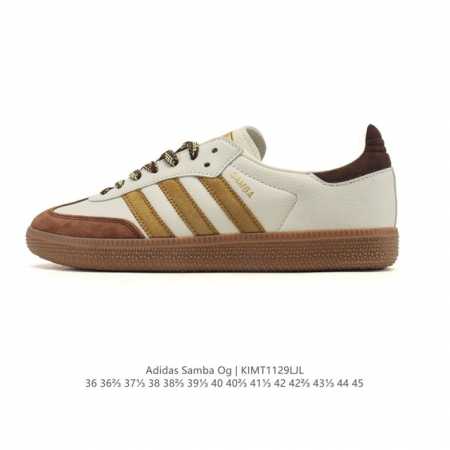 阿迪达斯 德训鞋 Adidas Originals Samba Og Shoes 经典运动鞋小白鞋 T头鞋 男女鞋 彰显休闲摩登风情的时尚经典鞋。它诞生于50年 - 点击图像关闭