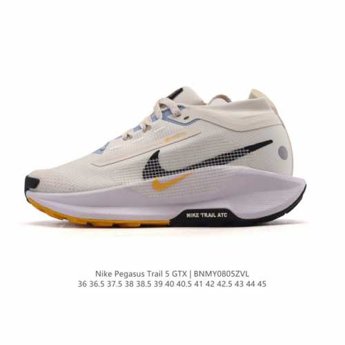 公司级 耐克 Nike Pegasustrail5 男女款越野跑步鞋夏新款耐克飞马该鞋款搭载出众回弹的 Reactx 泡绵中底，多种地面，皆可轻松驾驭。采用别致