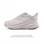 Hoka One One 升级款 Clifton 9 克利夫顿9代 男女士休闲跑步鞋轻量缓震运动鞋。此次，Clifton 9 厚了也轻了。非凡脚感，更厚更轻更稳