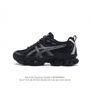 公司级 Asics 亚瑟士 Gel-Quantum Kinetic 男女士复古休闲运动鞋厚底增高老爹鞋。Asics Gel-Quantum Kinetic 运动