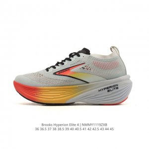 独家新款 布鲁克斯 Brooks 龙卷风Hyperion Elite 4pb碳板跑鞋 老爹鞋 厚底增高缓震慢跑鞋，Brooks Hyperion Elite 4