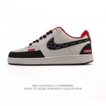 公司级 耐克 Nike Court Vision Lo校园风低帮复古篮球板鞋男女运动鞋。延续80年代复古篮球鞋，添加学院风细节。皮革组合鞋面，利落风格，重现复古