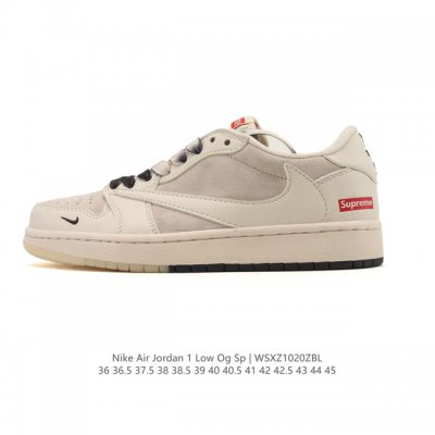 真标 耐克 Nike Air Jordan 1 Low Og Sp Military Blue Aj1乔1倒勾 2025年新款 低帮篮球鞋 Aj1 乔丹1代 A