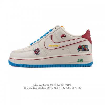 公司级 Af1耐克 Nike Air Force 1 ‘07 Low 空军一号 小白鞋 超级玛丽 厚底增高百搭运动板鞋 原楦头原纸板 打造纯正空军版型，专注外贸