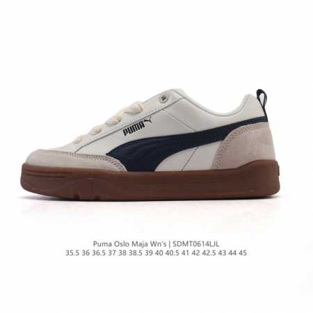 降价原价 元 Puma 彪马 Oslo Maja Wn's 2025年新款 小白鞋 厚底增高运动休闲板鞋 复古经典板鞋时尚小白鞋。原楦原纸版开发，采用固色翻毛皮 - 点击图像关闭