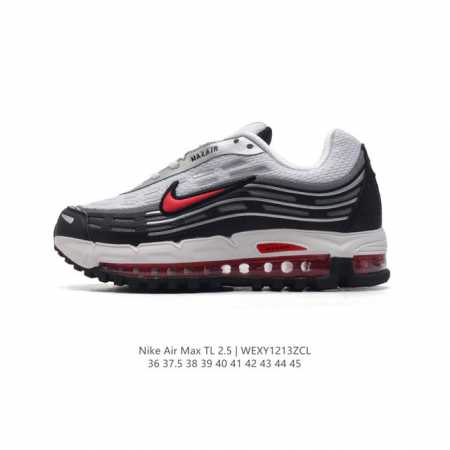 公司级 Nike耐克男女鞋2024冬款 Cdg X Nike Air Max Tl 2.5 联名款复古风跑鞋 缓震运动鞋 侃爷亲穿同款！鞋身自带大量 3M 反光 - 点击图像关闭