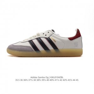 公司级 阿迪达斯 德训鞋 Adidas Originals Samba Og Shoes 经典运动鞋小白鞋 T头鞋 男女板鞋 彰显休闲摩登风情的时尚经典鞋。它诞