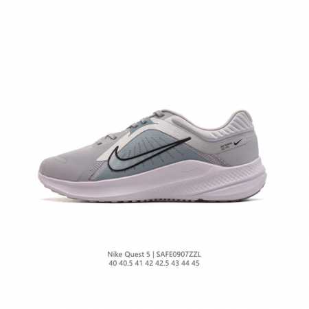 公司级 耐克nike Air Quest 5 卡贾透质轻气休运闲 透气轻盈缓震跑步鞋，Nike Quest 5 男子透气轻盈缓震跑步鞋采用匠心设计，助你心愿成真 - 点击图像关闭