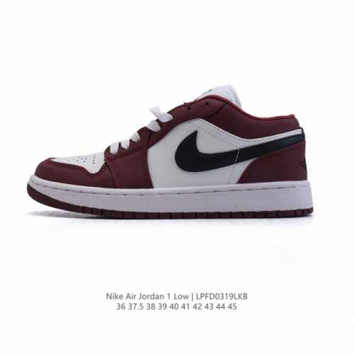 120 耐克 乔丹Air Jordan 1 Low Aj1 乔1 乔丹1代Aj1 低帮复古文化休闲运动篮球鞋。从1985 年面世的元年款汲取设计灵感，采用简洁大