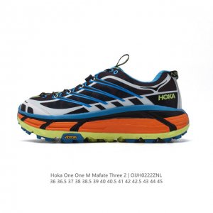公司级 Hoka One One Mafate Three 2 男女子跑步鞋 越野跑新配色！采用 Mafate Speed 2 缓冲性良好的底部单元，搭载有快速