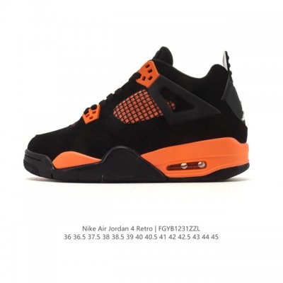 耐克 Nike Air Jordan 4 Retro Og迈克尔 乔丹Aj4代乔4 低帮复古休闲运动文化篮球鞋。秉承轻量化的速度型篮球鞋设计思想完成设计，降低重