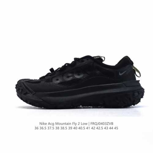公司级 耐克 Nike Acg Mountain Fly 2 Low耐克户外登山鞋 山脉2代徒步跑鞋 男女运动鞋 。采用匠心设计，打造耐穿迅疾风格，让你在沙漠、