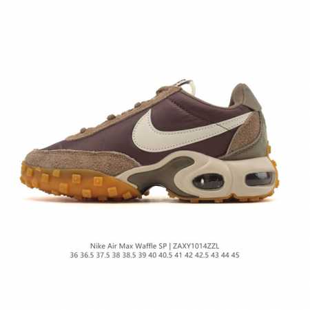 新品 耐克 Nike Air Max Waffle Sp Action Green 休闲跑步鞋 气垫缓震运动鞋华夫饼Sp发售！Fv6946-301这款鞋款融合了 - 点击图像关闭