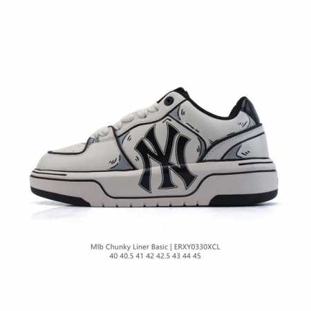 公司级 Mlb Chunky Liner Basic 人气单品学长鞋系列新款 纯手工描绘 手绘版本 双鞋带 轻量增高厚底百搭休闲运动板鞋 男轻便胶鞋 高级街头休 - 点击图像关闭