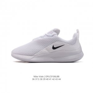 Nike Viale 耐克网面轻便舒适透气运动休闲跑步鞋。设计灵感源自马拉松跑步鞋，带来格外轻盈的脚感，以现代手法诠释快速理念。轻盈网眼鞋面结合合成材质翻毛皮，