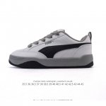 puma 彪马 男女运动板鞋，原楦原纸版开发版型，采用环保纤维革组合翻毛皮饰片鞋面材质，外置耐磨橡胶大底蕾哈娜同系面包鞋太好看了！彪马Puma Park Lif
