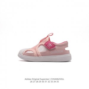 童鞋 阿迪达斯 儿童凉鞋 三叶草 Adidas Sansal 夏日高街贝壳头包头凉鞋 沙滩鞋 夏季最风靡的复古沙滩鞋童鞋宝宝鞋儿童运动鞋 类型：儿童鞋 size