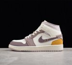 Air Jordan 1 Mid Craft Sail AJ1 乔1褐灰色 中邦篮球鞋 DM9652-102 尺码 36 36.5 37.5 38 38.5
