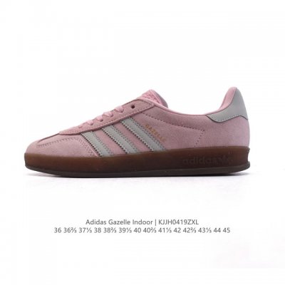 公司级 阿迪达斯 Adidas Originals Gazelle Indoor复古三叶草防滑透明橡胶板鞋经典运动鞋。这款经典鞋,忠于原版设计,缀撞色三条纹和鞋