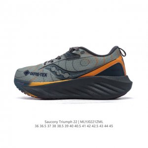 公司级 Saucony 索康尼 Triumph系列 胜利 22代 中性跑鞋 强缓震跑步鞋轻便男女同款跑鞋夏季透气运动鞋子，是来自美国的专业跑鞋品牌，成立于189