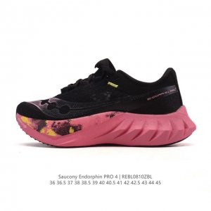 特价公司级 Saucony索康尼Endorphinpro啡鹏4陆地速鲨竞速碳板运动训练跑鞋 舒适百搭 网布减震透气支撑 低帮 碳板跑步鞋Saucony索康尼En