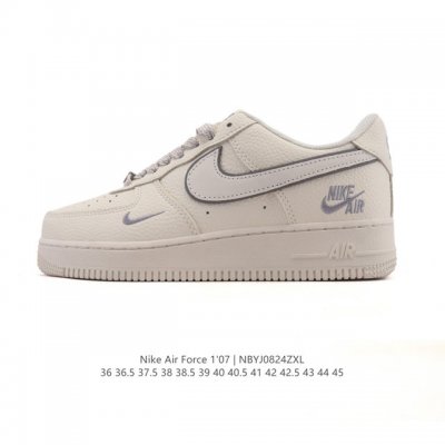耐克 Nike Air Force 1 '07 Low 空军一号含气垫 小白鞋 2025年新款 低帮百搭厚底增高休闲运动板鞋。柔软、弹性十足的缓震性能和出色的中