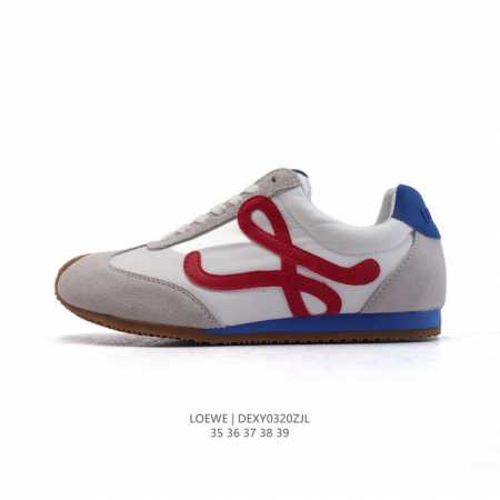 230 【公司级】Loewe/罗意威 Ballet Runner 皮革 简约圆头 系带 低帮 运动休闲鞋这双鞋是Loewe新发布的Ballet Runner 2 - 点击图像关闭
