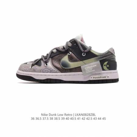 耐克nike Dunk Low 板鞋 解构绑带 双鞋带 Sb系列经典百搭休闲运动板鞋加厚鞋舌的填充，使舒适性大大提升，同时也更方便穿脱中底部分则加入了脚感柔软舒 - 点击图像关闭