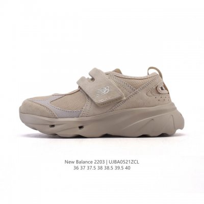 新品公司级 新百伦 New Balance Nb 2203 玛丽珍女士运动休闲鞋 潮流复古运动 织物人造革轻便 低帮 休闲跑步鞋 时尚玛丽珍 #魔术贴鞋 配色太
