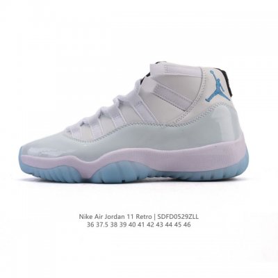 耐克乔丹11代 Nike Air Jordan 11 Retro 复刻男女运动鞋 Aj11代经典设计，深受球员与球迷喜爱。Jordan 乔丹 采用漆皮牛培革鞋面