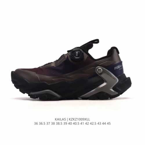 公司级 凯乐石 Kailas 防水透气缓震防滑 轻量化设计徒步鞋登山鞋大坡王陡坡稳定跑山 Tpu网布减震轻便透气防侧翻防滑 低帮 超强抓地力登山跑步鞋 男女款老