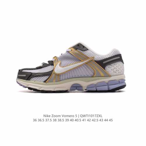 Nike 耐克夏季 ZOOM VOMERO 5 运动鞋休闲训练跑步鞋。Nike Zoom Vomero 5 男女子运动鞋妥帖包覆足部，提供透气支撑效果。耐穿材料