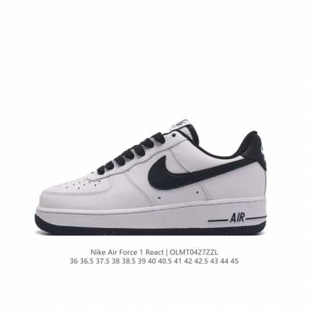 耐克 Nike Air Force 1 '07 Low 空军一号含气垫 低帮百搭厚底增高休闲运动板鞋。柔软、弹性十足的缓震性能和出色的中底设计，横跨复古与现代的 - 点击图像关闭