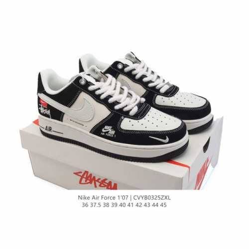 160 耐克 Nike Air Force 1 '07 Low 空军一号含气垫 小白鞋 2025年 蛇年新款 低帮百搭厚底增高休闲运动板鞋。柔软、弹性十足的缓震