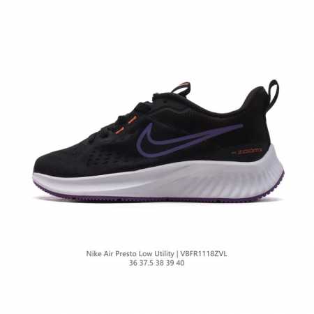 耐克nike Air Presto Low Utility 针织网面厚底增高老爹鞋 休闲时尚百搭运动缓震跑鞋 圆头, 正面绑带, 经典耐克swoosh标识, 鞋 - 点击图像关闭