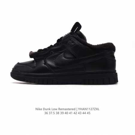 秋冬新款 加绒加厚 耐克 加毛款 Nike Air Dunk 3.0 Remastered 男女运动鞋时尚运动休闲板鞋。最近，Nike Dunk Low Rem - 点击图像关闭