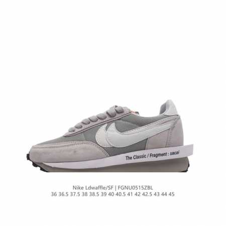 耐克 Nike 耐克双勾swoosh跑鞋 厚底增高运动鞋。Sacai X Nike Ldwaffle 慢跑鞋 Sacai 将 Nike 经典鞋款 Waffle - 点击图像关闭