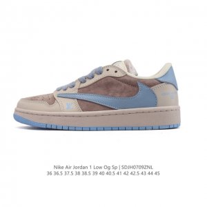 公司级 真标 耐克 Nike Air Jordan 1 Low Og Sp Military Blue Aj1乔1倒勾 2025年新款 蛇年新款 低帮篮球鞋 A
