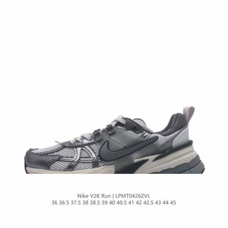 Nike 耐克 V2K Run 减震防滑 复古低帮跑步鞋 超火复古跑鞋，采用太空革组合呼吸网眼布鞋面材质，搭载正确4层组合底模，嵌入tpu加固稳定模块,双层md - 点击图像关闭