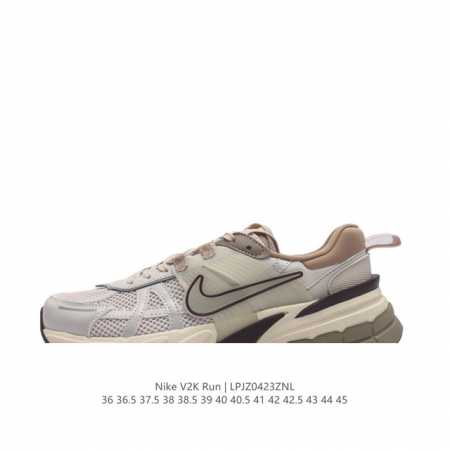 Nike 耐克 V2K Run 减震防滑 复古低帮跑步鞋 超火复古跑鞋，采用太空革组合呼吸网眼布鞋面材质，搭载正确4层组合底模，嵌入tpu加固稳定模块,双层md - 点击图像关闭