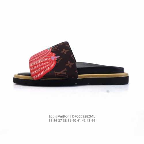 220 【公司级】Louis Vuitton 路易威登 Pool Pillow 舒适休闲 时尚 沙滩鞋 休闲家居拖鞋 Louis Vuitton Pillow
