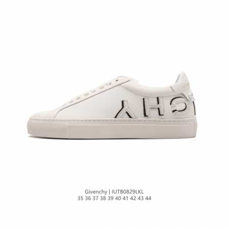 高奢品牌 Gvc纪梵希 男女士板鞋 Givenchy Urban Street Leather Sneakers时装百搭休闲皮革系带小白板鞋 时尚运动鞋 原版克 - 点击图像关闭