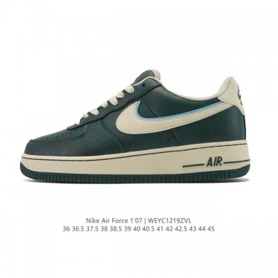 耐克 Nike Air Force 1 '07 Low 空军一号含气垫 低帮百搭厚底增高休闲运动板鞋。柔软、弹性十足的缓震性能和出色的中底设计，横跨复古与现代的