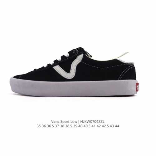 Vans 万斯 范斯Vans Sport Low运动系列复古低帮硫化滑板板鞋 经典低帮运动休闲鞋滑板鞋帆布鞋 男女鞋真标硫化工艺，原装铝楦数据开发鸟嘴楦型版本夏