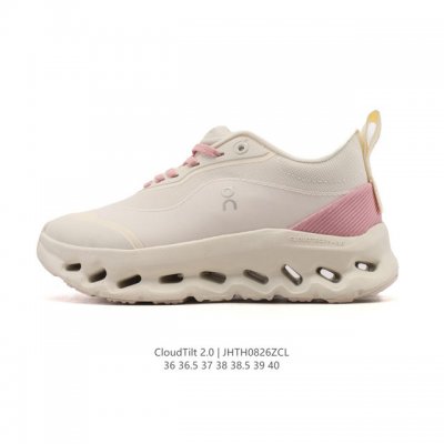 昂跑 On 训练鞋Cloudtitl 2.0 新品女款防水缓震徒步鞋 厚底增高运动老爹鞋。缓震性能提升：Cloudtilt 2.0采用了先进的缓震技术，能够有效