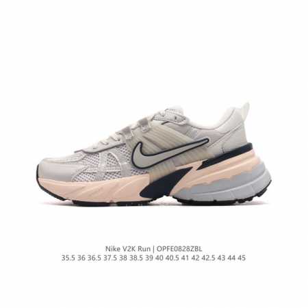 公司级 Nike 耐克 V2K Run 减震防滑 复古低帮运动跑步鞋 超火复古跑鞋，采用太空革组合呼吸网眼布鞋面材质，搭载正确4层组合底模，嵌入tpu加固稳定模 - 点击图像关闭