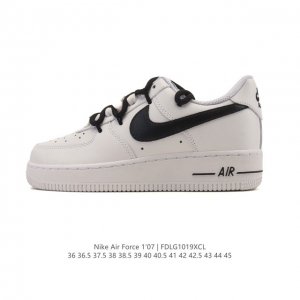 公司级 Af1耐克 Nike Air Force 1 ‘07 Low 空军一号 厚底增高百搭运动板鞋 解构绑带 双鞋带 原楦头原纸板 打造纯正空军版型，专注外贸